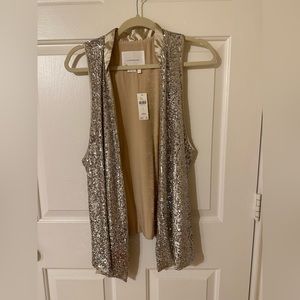 Anthropologie Sequin Vest
